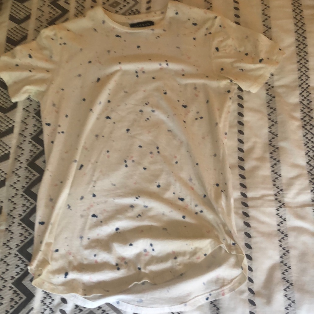 Paint splatter Pac Sun Scallop Cut t-shirt